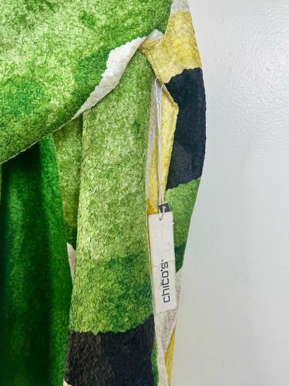 Chicos Travelers Collection Crinkled Textured Jacket Women’s Large Brands 2 NEW - Picture 3 of 6
